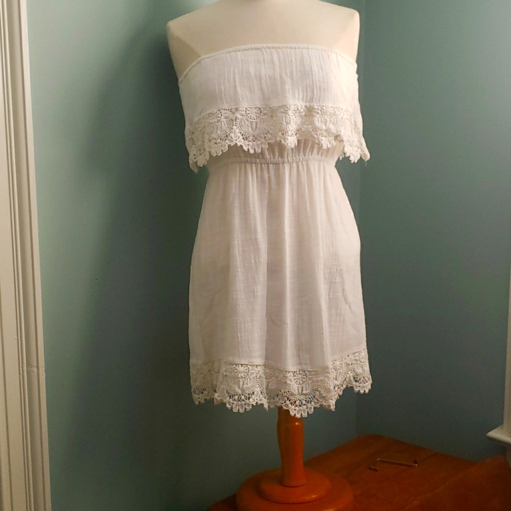 O'Neill white cotton dress sz M